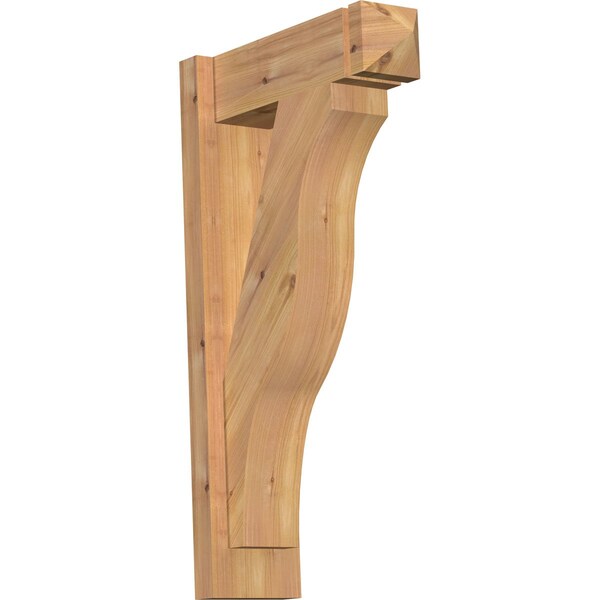 Ekena Millwork Funston Arts & Crafts Smooth Outlooker, Western Red Cedar, 5 1/2"W x 16"D x 28"H OUT06X16X28FST03SWR - main